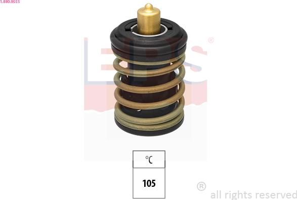 EPS 1.880.955S - Термостат охлаждающей жидкости / корпус www.autospares.lv