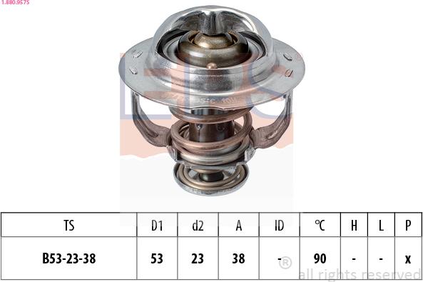 EPS 1.880.957S - Termostats, Dzesēšanas šķidrums www.autospares.lv