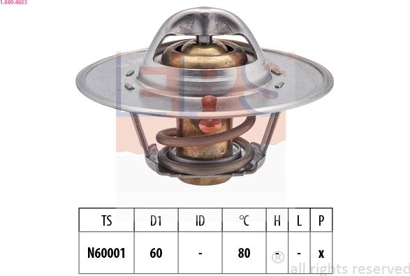 EPS 1.880.465S - Termostats, Dzesēšanas šķidrums www.autospares.lv