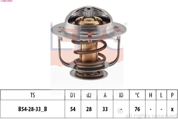 EPS 1.880.400S - Termostats, Dzesēšanas šķidrums www.autospares.lv