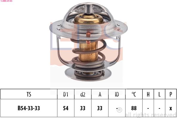 EPS 1.880.414S - Termostats, Dzesēšanas šķidrums www.autospares.lv