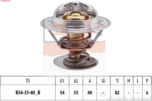 EPS 1.880.641S - Termostats, Dzesēšanas šķidrums www.autospares.lv