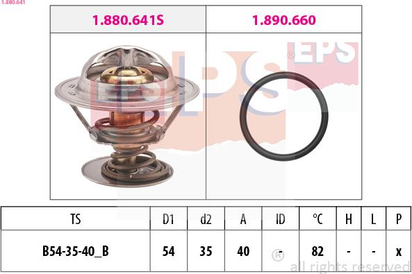 EPS 1.880.641 - Termostats, Dzesēšanas šķidrums www.autospares.lv