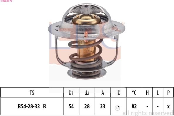 EPS 1.880.657S - Termostats, Dzesēšanas šķidrums www.autospares.lv