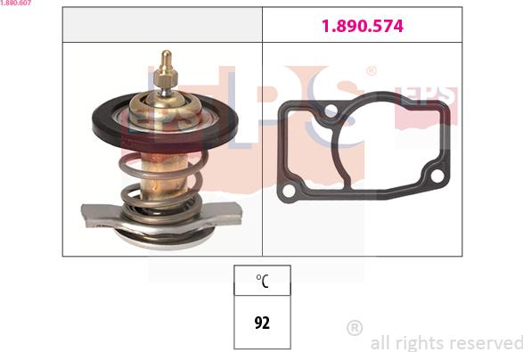 EPS 1.880.607 - Termostats, Dzesēšanas šķidrums autospares.lv