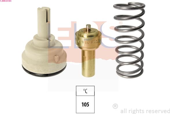 EPS 1.880.618S - Termostats, Dzesēšanas šķidrums www.autospares.lv