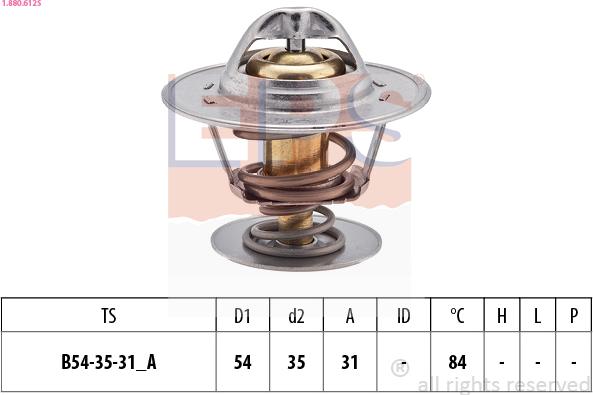 EPS 1.880.612S - Termostats, Dzesēšanas šķidrums www.autospares.lv