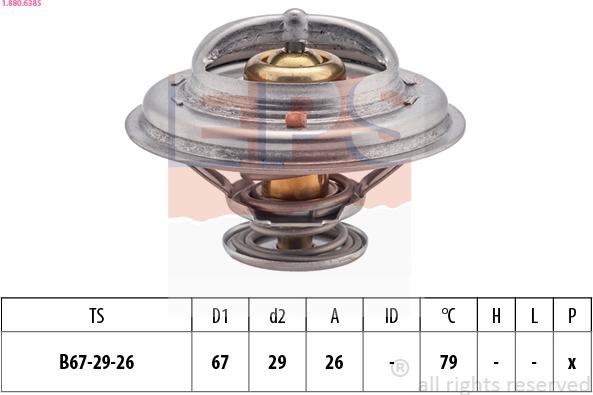 EPS 1.880.638S - Termostats, Dzesēšanas šķidrums autospares.lv