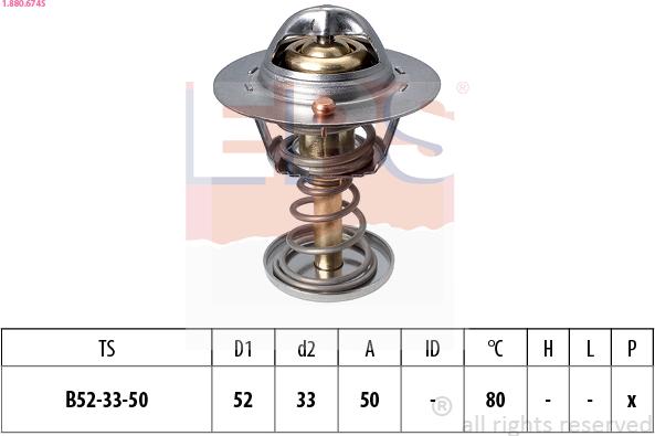 EPS 1.880.674S - Termostats, Dzesēšanas šķidrums autospares.lv