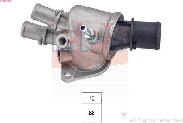 EPS 1.880.170 - Termostats, Dzesēšanas šķidrums www.autospares.lv