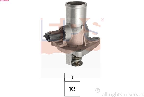 EPS 1.880.860 - Termostats, Dzesēšanas šķidrums www.autospares.lv