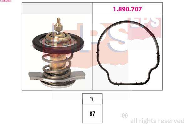 EPS 1.880.805 - Termostats, Dzesēšanas šķidrums www.autospares.lv