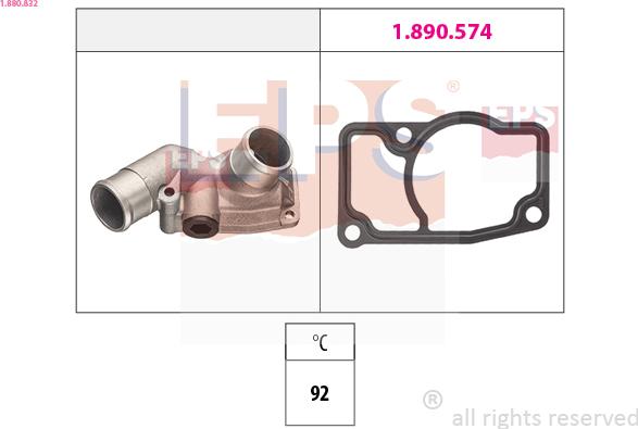 EPS 1.880.832 - Termostats, Dzesēšanas šķidrums autospares.lv