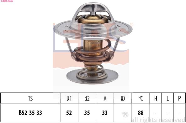 EPS 1.880.394S - Termostats, Dzesēšanas šķidrums www.autospares.lv