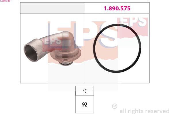 EPS 1.880.349 - Termostats, Dzesēšanas šķidrums autospares.lv