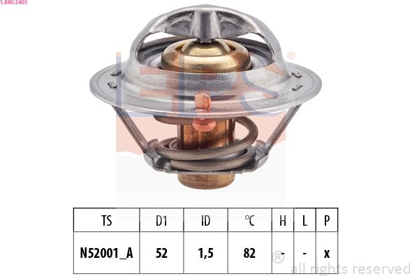 EPS 1.880.340S - Termostats, Dzesēšanas šķidrums www.autospares.lv