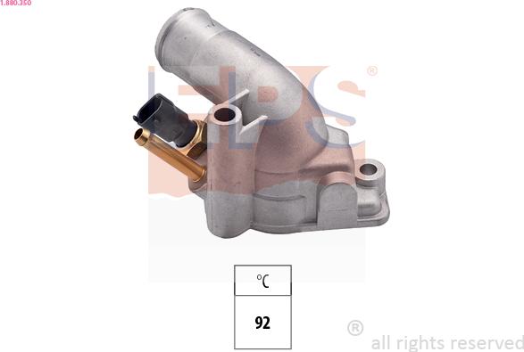 EPS 1.880.350 - Термостат охлаждающей жидкости / корпус www.autospares.lv