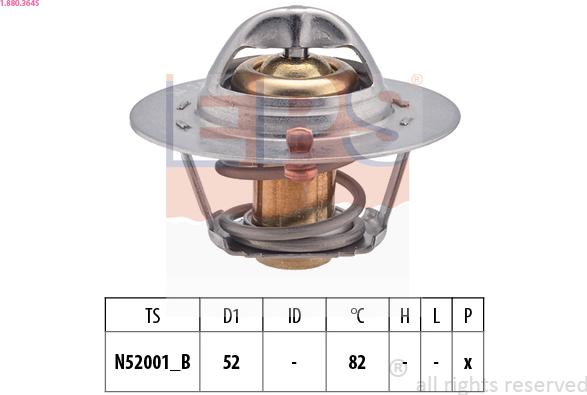 EPS 1.880.364S - Termostats, Dzesēšanas šķidrums www.autospares.lv