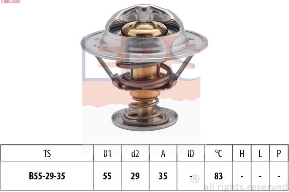 EPS 1.880.323S - Termostats, Dzesēšanas šķidrums autospares.lv