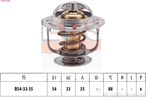 EPS 1.880.248S - Termostats, Dzesēšanas šķidrums www.autospares.lv