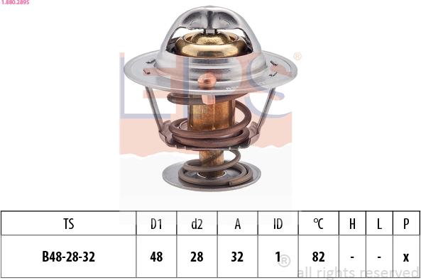 EPS 1.880.289S - Termostats, Dzesēšanas šķidrums www.autospares.lv