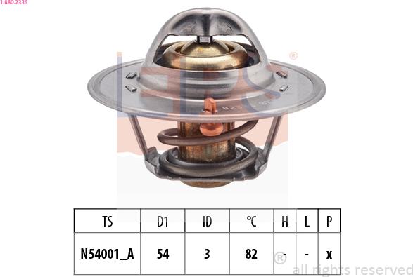 EPS 1.880.233S - Termostats, Dzesēšanas šķidrums www.autospares.lv