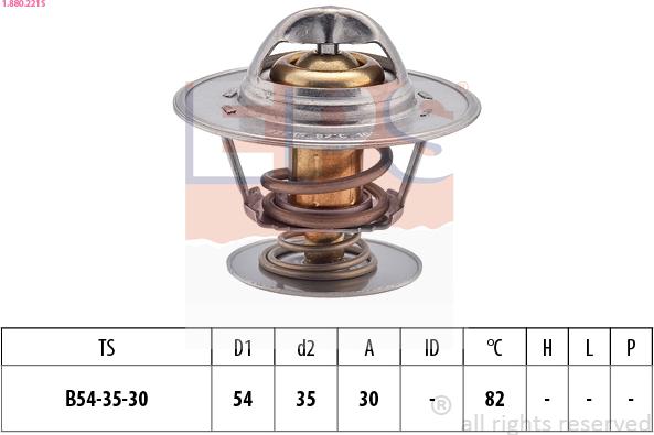 EPS 1.880.221S - Termostats, Dzesēšanas šķidrums autospares.lv