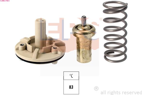 EPS 1.880.745S - Termostats, Dzesēšanas šķidrums www.autospares.lv