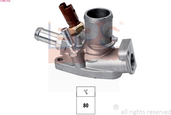 EPS 1.880.758 - Termostats, Dzesēšanas šķidrums www.autospares.lv