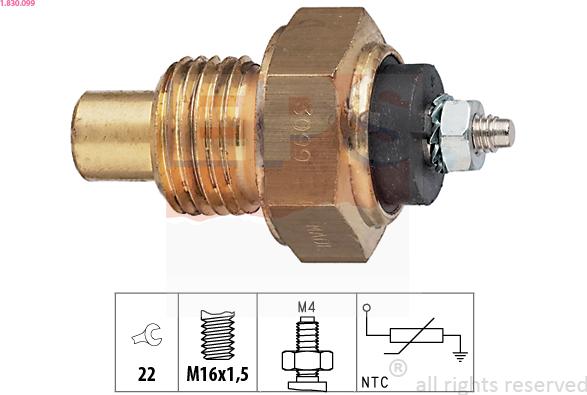 EPS 1.830.099 - Devējs, Eļļas temperatūra www.autospares.lv