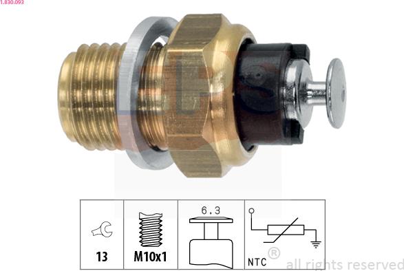 EPS 1.830.093 - Devējs, Eļļas temperatūra www.autospares.lv