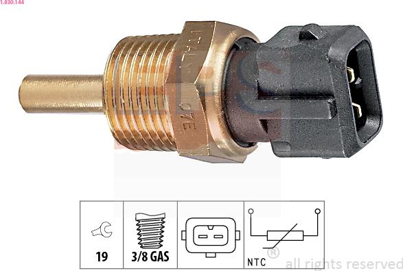 EPS 1.830.144 - Devējs, Eļļas temperatūra www.autospares.lv