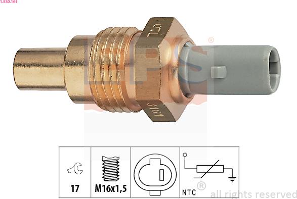 EPS 1.830.161 - Devējs, Dzesēšanas šķidruma temperatūra www.autospares.lv