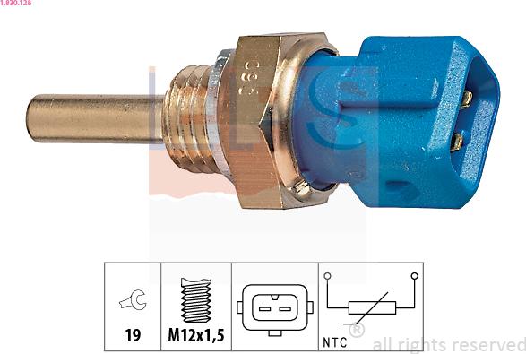 EPS 1.830.128 - Devējs, Eļļas temperatūra www.autospares.lv