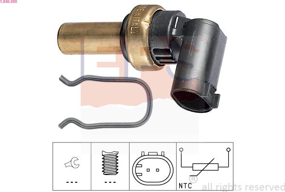 EPS 1.830.300 - Devējs, Eļļas temperatūra www.autospares.lv