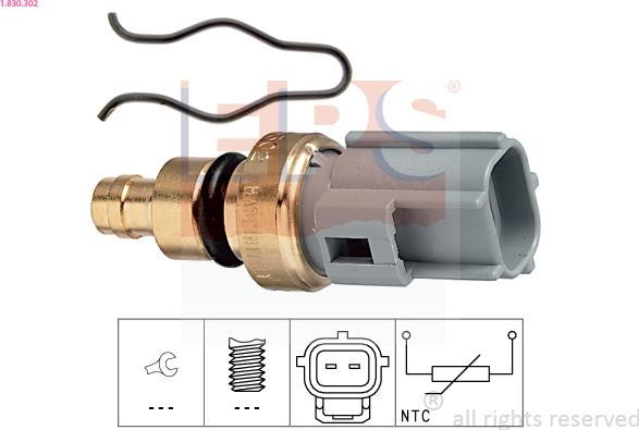 EPS 1.830.302 - Devējs, Dzesēšanas šķidruma temperatūra www.autospares.lv