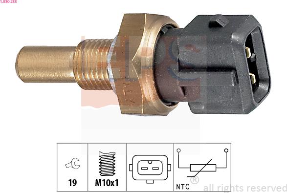 EPS 1.830.255 - Devējs, Eļļas temperatūra www.autospares.lv