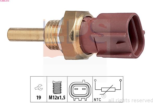 EPS 1.830.213 - Devējs, Dzesēšanas šķidruma temperatūra www.autospares.lv