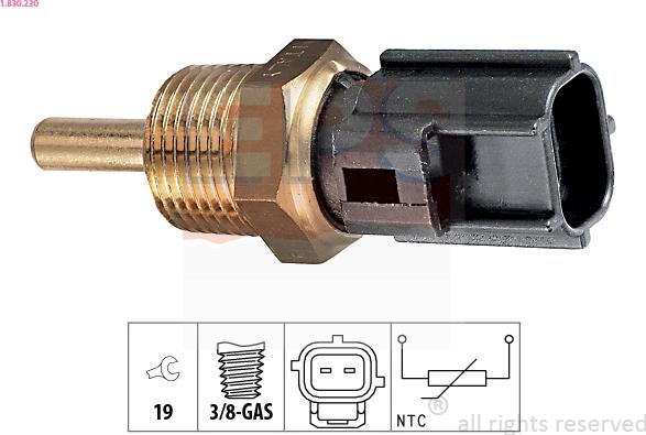 EPS 1.830.230 - Devējs, Dzesēšanas šķidruma temperatūra www.autospares.lv