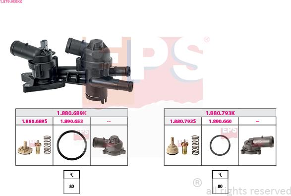 EPS 1.879.959KK - Termostats, Dzesēšanas šķidrums www.autospares.lv