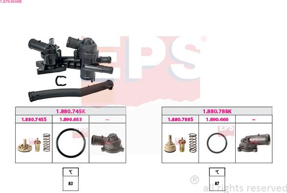 EPS 1.879.956KK - Termostats, Dzesēšanas šķidrums www.autospares.lv