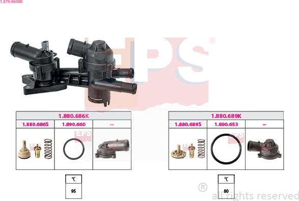 EPS 1.879.960KK - Termostats, Dzesēšanas šķidrums www.autospares.lv