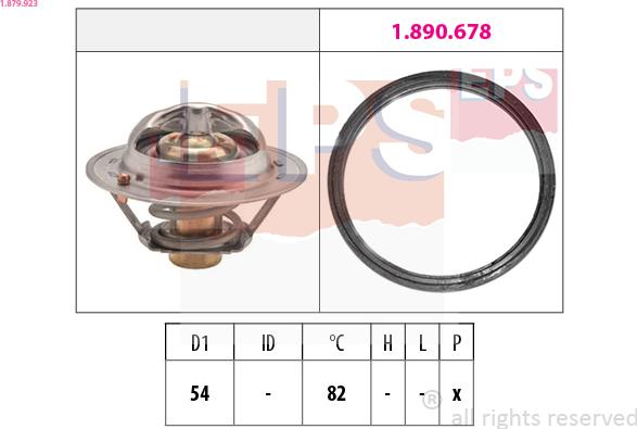 EPS 1.879.923 - Termostats, Dzesēšanas šķidrums www.autospares.lv