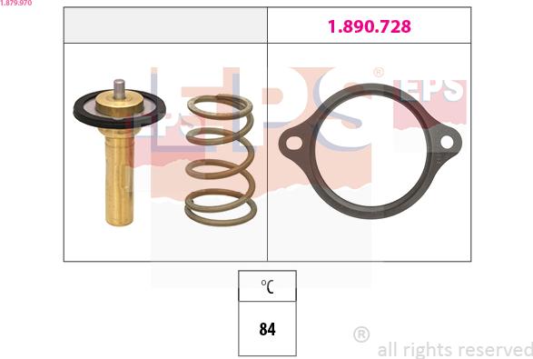 EPS 1.879.970 - Termostats, Dzesēšanas šķidrums www.autospares.lv