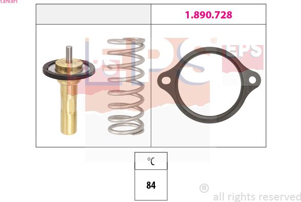 EPS 1.879.971 - Termostats, Dzesēšanas šķidrums www.autospares.lv