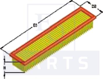 Equal Quality FA3163 - Air Filter, engine www.autospares.lv