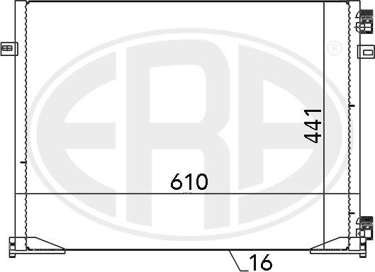 ERA 667096 - Kondensators, Gaisa kond. sistēma www.autospares.lv