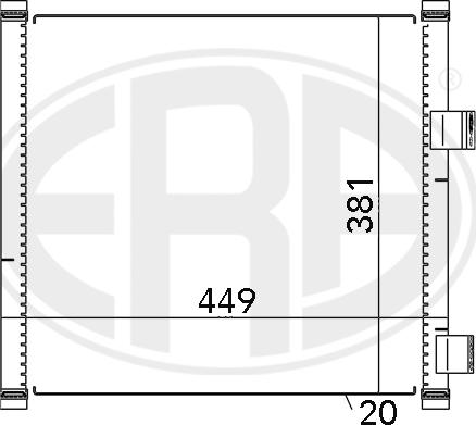 ERA 667092 - Kondensators, Gaisa kond. sistēma www.autospares.lv