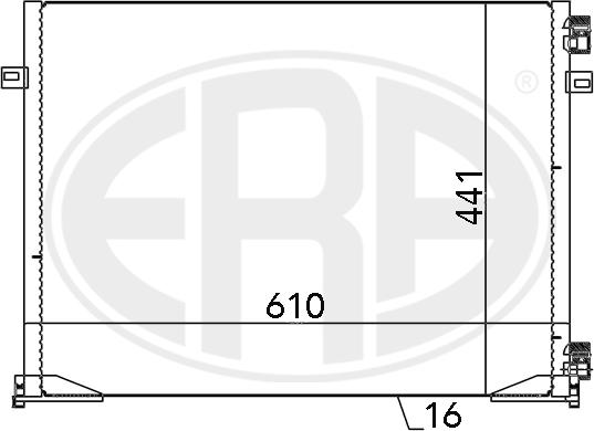 ERA 667046 - Kondensators, Gaisa kond. sistēma www.autospares.lv