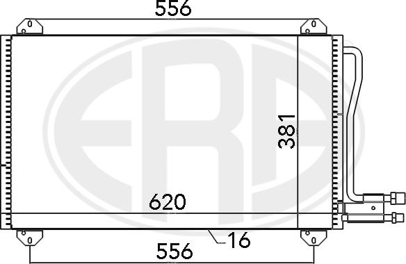 ERA 667055 - Kondensators, Gaisa kond. sistēma www.autospares.lv